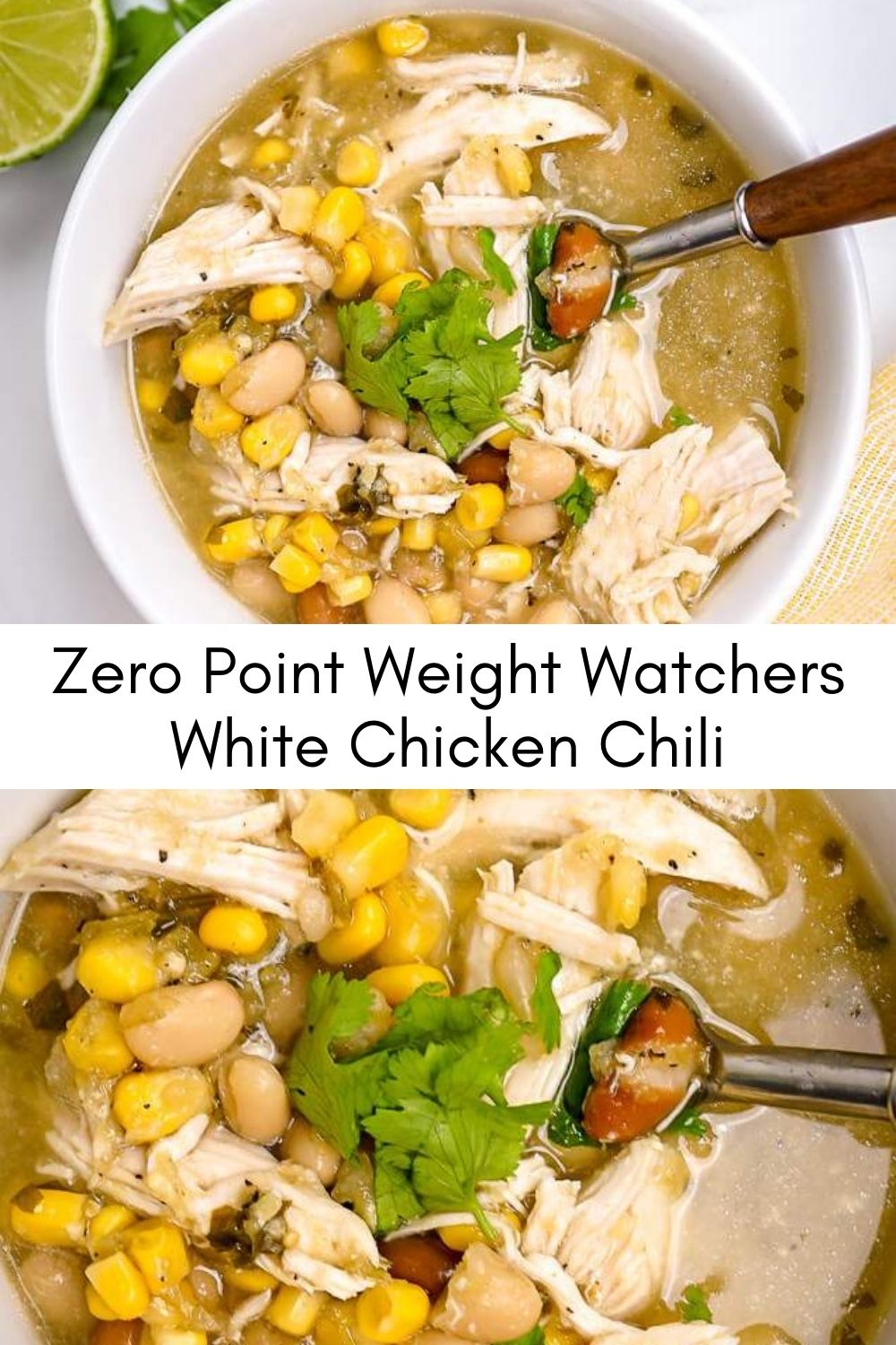 Zero Point Weight Watchers White Chicken Chili yanny bakes